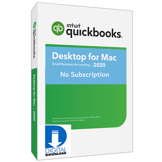 QuickBooks Mac Desktop 2020 No Subscription Digital Downalod