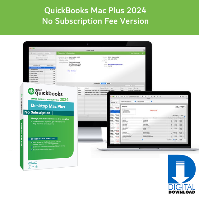 QuickBooks Pro Mac 2024 Plus No Subscription USA Version