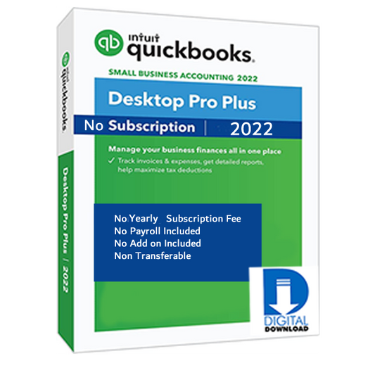 QuickBooks Desktop Pro Plus 2022 1 User Digital Download