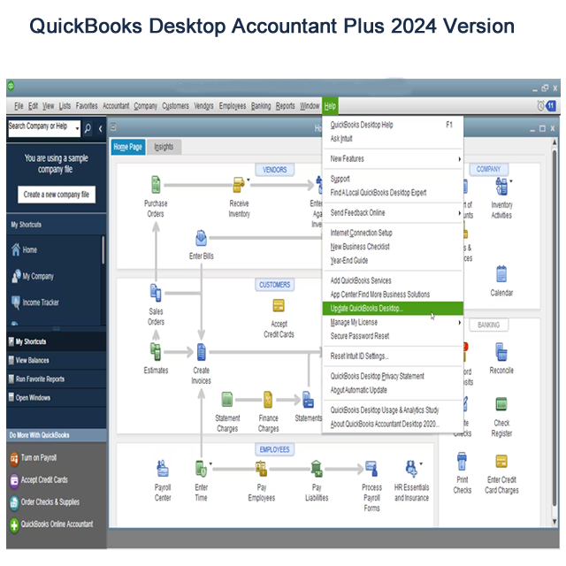 QuickBooks Desktop Accountant Plus 2024 USA 1 User Digital Download